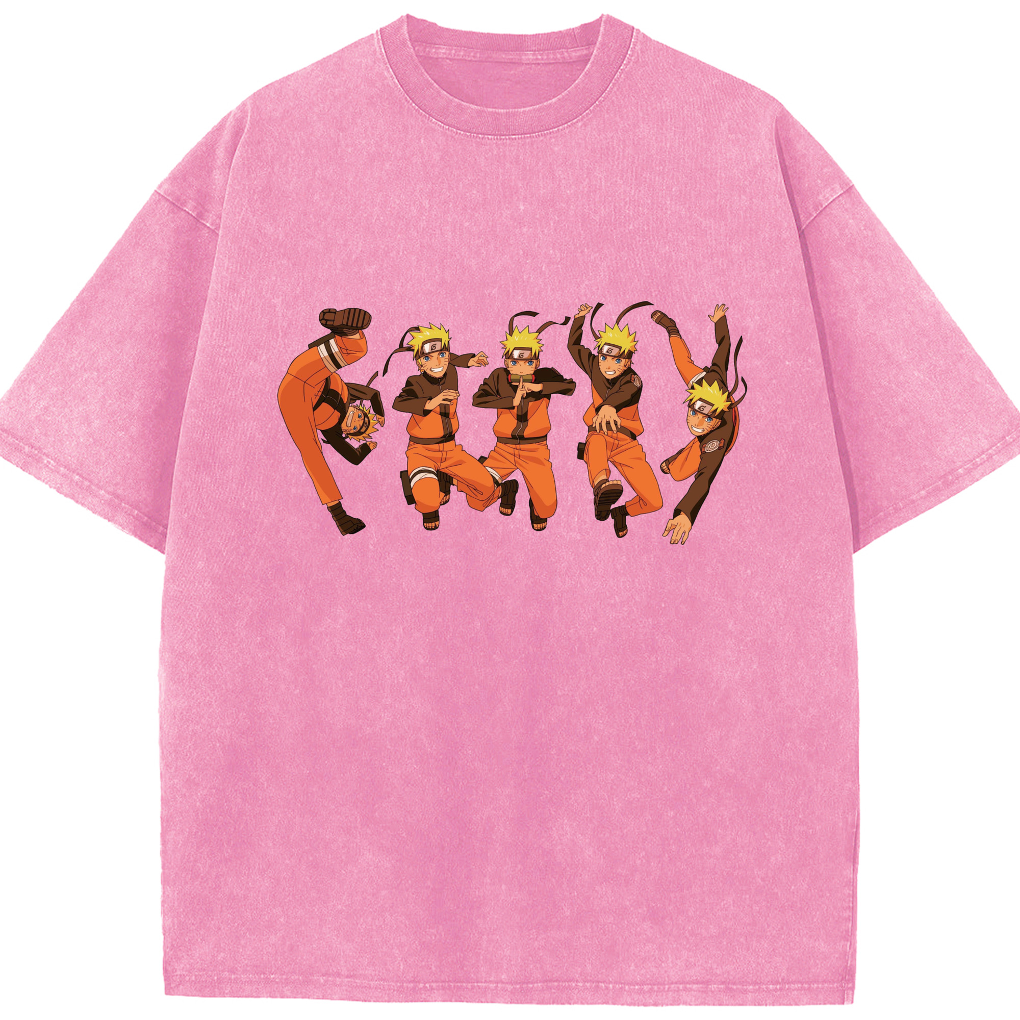（画像用） NARUTO -ナルト- うずまき ナルト Uzumaki Naruto 綿100% ヴィンテージ風 半袖Tシャツ（フロントプリント）